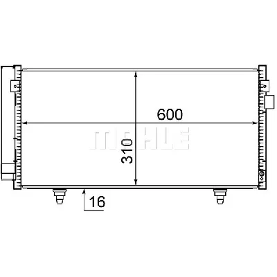 Kondenzator, klima-uređaj MAHLE AC 718 000S IC-G0LM0B