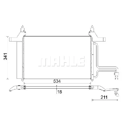 Kondenzator, klima-uređaj MAHLE AC 790 000S IC-G0LM1X