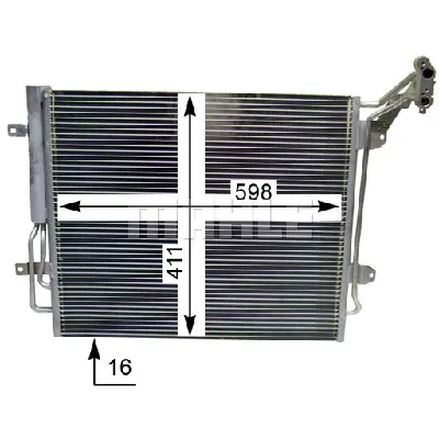 Kondenzator, klima-uređaj MAHLE AC 849 000S IC-G0LM4F