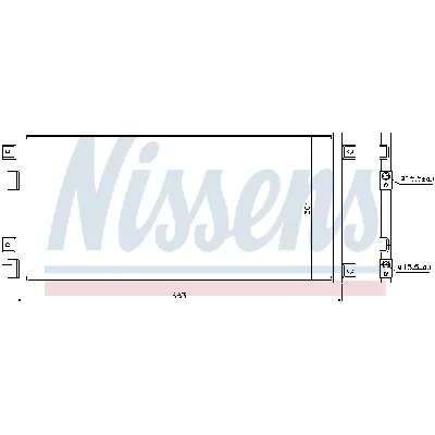 Kondenzator, klima-uređaj NISSENS NIS 940004 IC-AFF20A