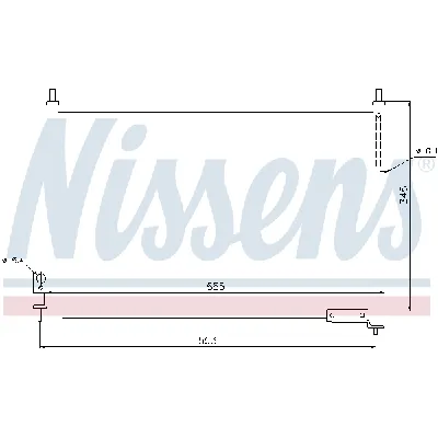 Kondenzator, klima-uređaj NISSENS NIS 940008 IC-AFE48D