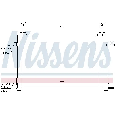 Kondenzator, klima-uređaj NISSENS NIS 940009 IC-AFE47F