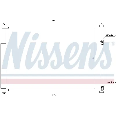 Kondenzator, klima-uređaj NISSENS NIS 940012 IC-AFE4FF