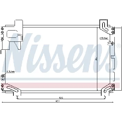 Kondenzator, klima-uređaj NISSENS NIS 940020 IC-AFE507