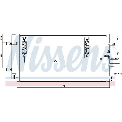 Kondenzator, klima-uređaj NISSENS NIS 940042 IC-B2B025