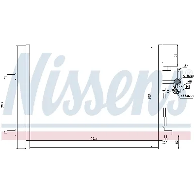 Kondenzator, klima-uređaj NISSENS NIS 940044 IC-B2B03B