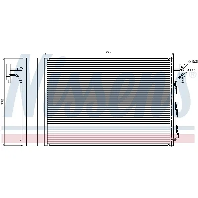 Kondenzator, klima-uređaj NISSENS NIS 940045 IC-B2B00D