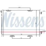 Kondenzator, klima-uređaj NISSENS NIS 940055 IC-B2B011