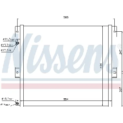 Kondenzator, klima-uređaj NISSENS NIS 940075 IC-B57D29
