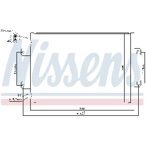 Kondenzator, klima-uređaj NISSENS NIS 940077 IC-B3B14D