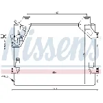 Kondenzator, klima-uređaj NISSENS NIS 940082 IC-B2B038