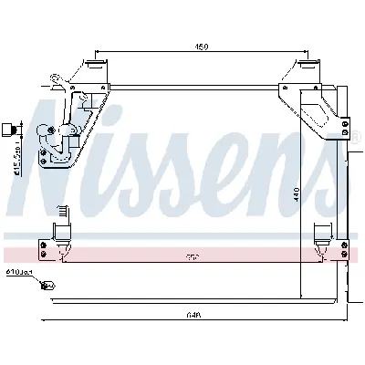 Kondenzator, klima-uređaj NISSENS NIS 940082 IC-B2B038