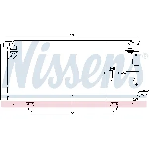 Kondenzator, klima-uređaj NISSENS NIS 940091 IC-B2B036