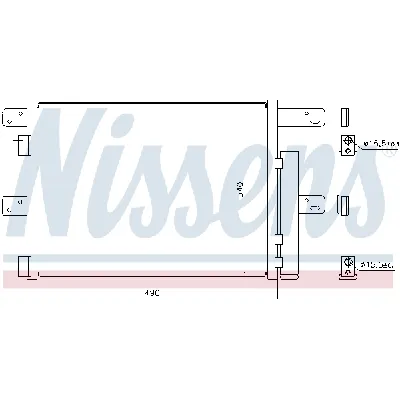Kondenzator, klima-uređaj NISSENS NIS 940096 IC-BDC1D7