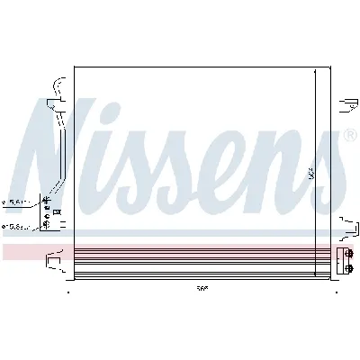 Kondenzator, klima-uređaj NISSENS NIS 940098 IC-B3B152