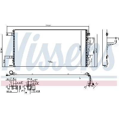 Kondenzator, klima-uređaj NISSENS NIS 940099 IC-B3B153