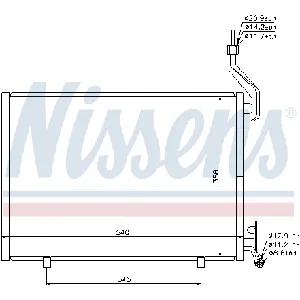 Kondenzator, klima-uređaj NISSENS NIS 940107 IC-BBD28F