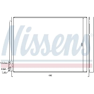 Kondenzator, klima-uređaj NISSENS NIS 940110 IC-B8B99E