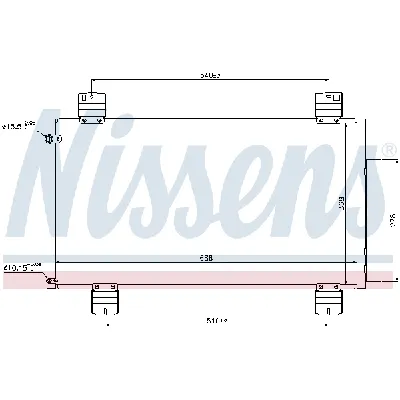 Kondenzator, klima-uređaj NISSENS NIS 940113 IC-BAE2FD