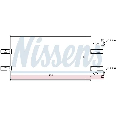 Kondenzator, klima-uređaj NISSENS NIS 940119 IC-BDC1F1