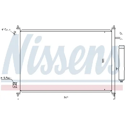 Kondenzator, klima-uređaj NISSENS NIS 940121 IC-BB41D7