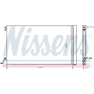 Kondenzator, klima-uređaj NISSENS NIS 940124 IC-BDC1F5