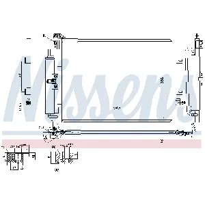 Kondenzator, klima-uređaj NISSENS NIS 940142 IC-BDC1FB
