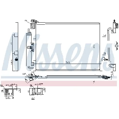 Kondenzator, klima-uređaj NISSENS NIS 940142 IC-BDC1FB