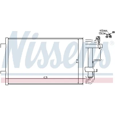 Kondenzator, klima-uređaj NISSENS NIS 940149 IC-B8BEFE