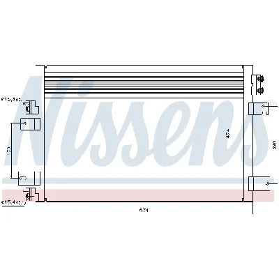 Kondenzator, klima-uređaj NISSENS NIS 940151 IC-BAE2FB