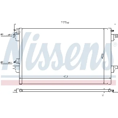 Kondenzator, klima-uređaj NISSENS NIS 940153 IC-BDC1FD