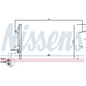Kondenzator, klima-uređaj NISSENS NIS 940154 IC-BF3612