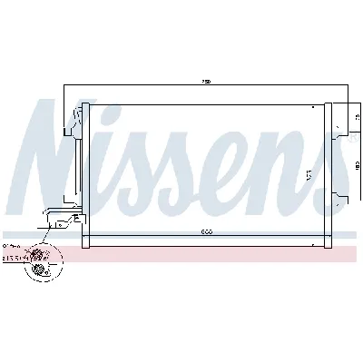 Kondenzator, klima-uređaj NISSENS NIS 940154 IC-BF3612