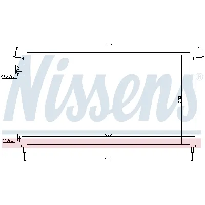 Kondenzator, klima-uređaj NISSENS NIS 940162 IC-BBF454