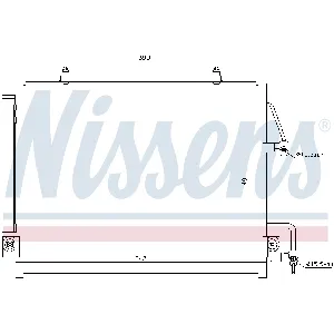 Kondenzator, klima-uređaj NISSENS NIS 940166 IC-BDC1EE