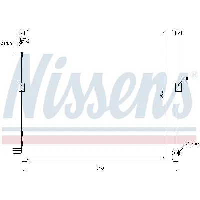 Kondenzator, klima-uređaj NISSENS NIS 940167 IC-C546E7