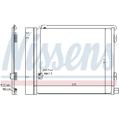 Kondenzator, klima-uređaj NISSENS NIS 940179 IC-C1633C