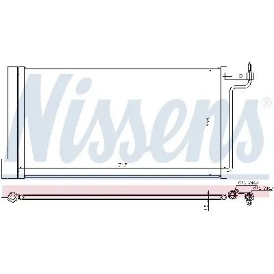 Kondenzator, klima-uređaj NISSENS NIS 940181 IC-C3E245