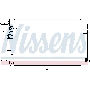 Kondenzator, klima-uređaj NISSENS NIS 940182 IC-C3E248