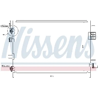 Kondenzator, klima-uređaj NISSENS NIS 940182 IC-C3E248