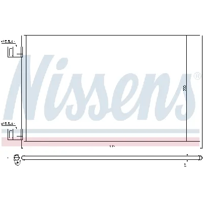 Kondenzator, klima-uređaj NISSENS NIS 940184 IC-C089C8