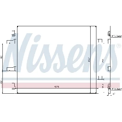 Kondenzator, klima-uređaj NISSENS NIS 940201 IC-C54854