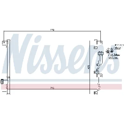 Kondenzator, klima-uređaj NISSENS NIS 940211 IC-D9ABC3