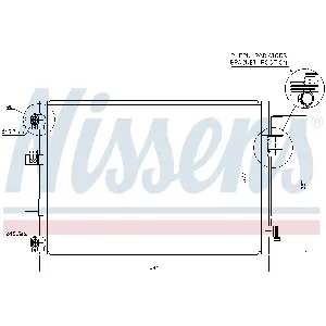 Kondenzator, klima-uređaj NISSENS NIS 940222 IC-C3E256