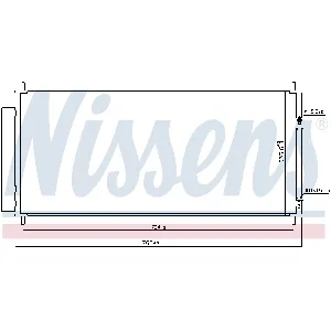 Kondenzator, klima-uređaj NISSENS NIS 940240 IC-C54BC6