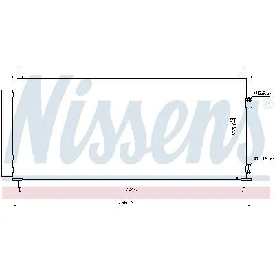 Kondenzator, klima-uređaj NISSENS NIS 940240 IC-C54BC6