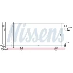 Kondenzator, klima-uređaj NISSENS NIS 940257 IC-C54858