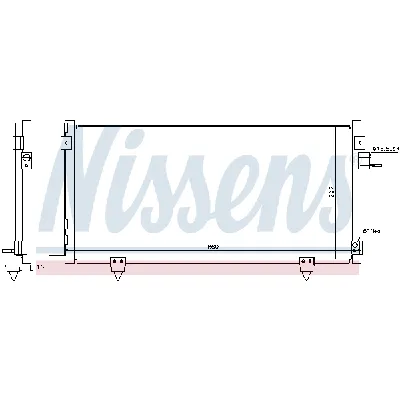 Kondenzator, klima-uređaj NISSENS NIS 940257 IC-C54858