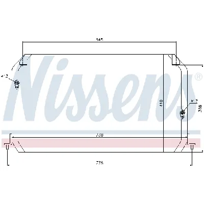 Kondenzator, klima-uređaj NISSENS NIS 94026 IC-365072