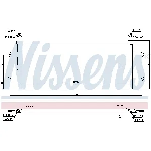 Kondenzator, klima-uređaj NISSENS NIS 940264 IC-D17A05